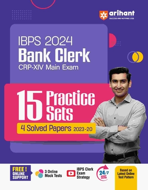 15 Practice Sets and 3 Solved Papers IBPS CRP - XIII Bank Clerk Main Exam 2023