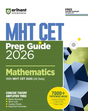 MHT CET Prep Guide Mathematics 2026 | 7000+ Topicwise MCQs | English Medium