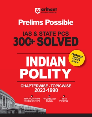Prelims Possible IAS & STATE PCS 300+ Solved Indian Polity Chapterwise Topicwise 2023-1990 Image 1
