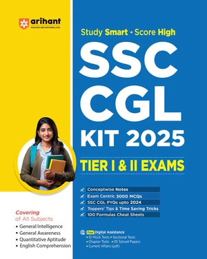 SSC CGL Tier I & II Exam 2025 | Complete Study Guide | Conceptwise Notes & 3000 MCQs | English Medium